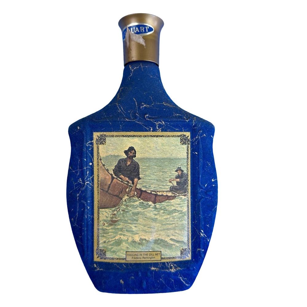 EMPTY Jim Beam Frederic Remington "Hauling the Gil Net" Decanter
